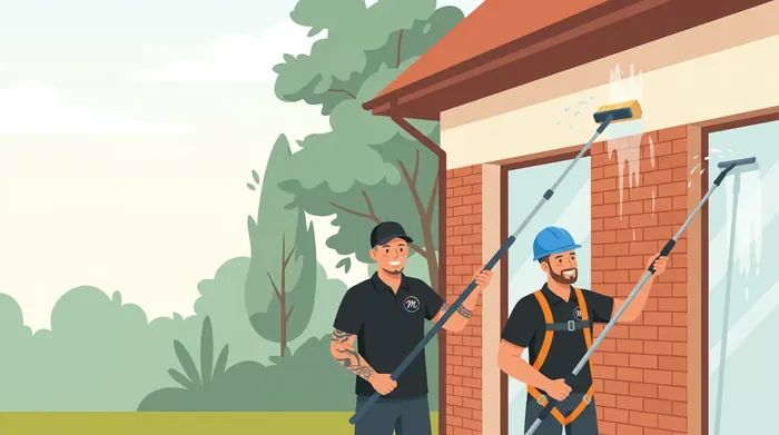 Fassadenreinigung im Zürcher Oberland, Illustration von Multi Clean Service