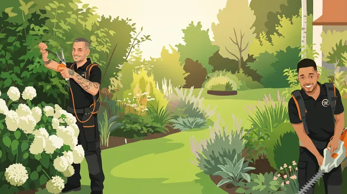 Gartenarbeiten im Zürcher Oberland, Illustration von Multi Clean Service