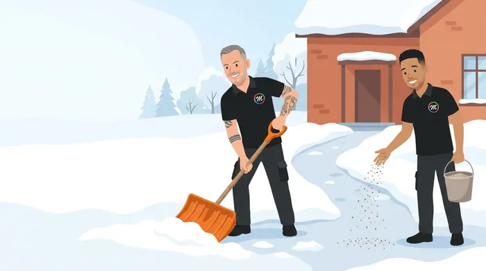 Schneeräumung im Zürcher Oberland, Illustration von Multi Clean Service
